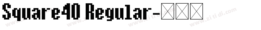 Square40 Regular字体转换